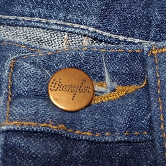 Vintage Wrangler W Pocket High Rise Mid Wash Stone Wash Straight Leg Jeans - Picture 10 of 11